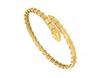Bracciale a Maglia Serpentina in Argento Sterling 925 con Diamanti Completi