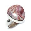 Natural Rosetta Jasper Gemstone Handmade 925 Solid Sterling Silver Ring S.6 A2e32