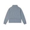 FILA White Series Fashion Versatile Knitted Long Sleeve Jacket Women Jackets Harmonious-Blue F11W513503FBU