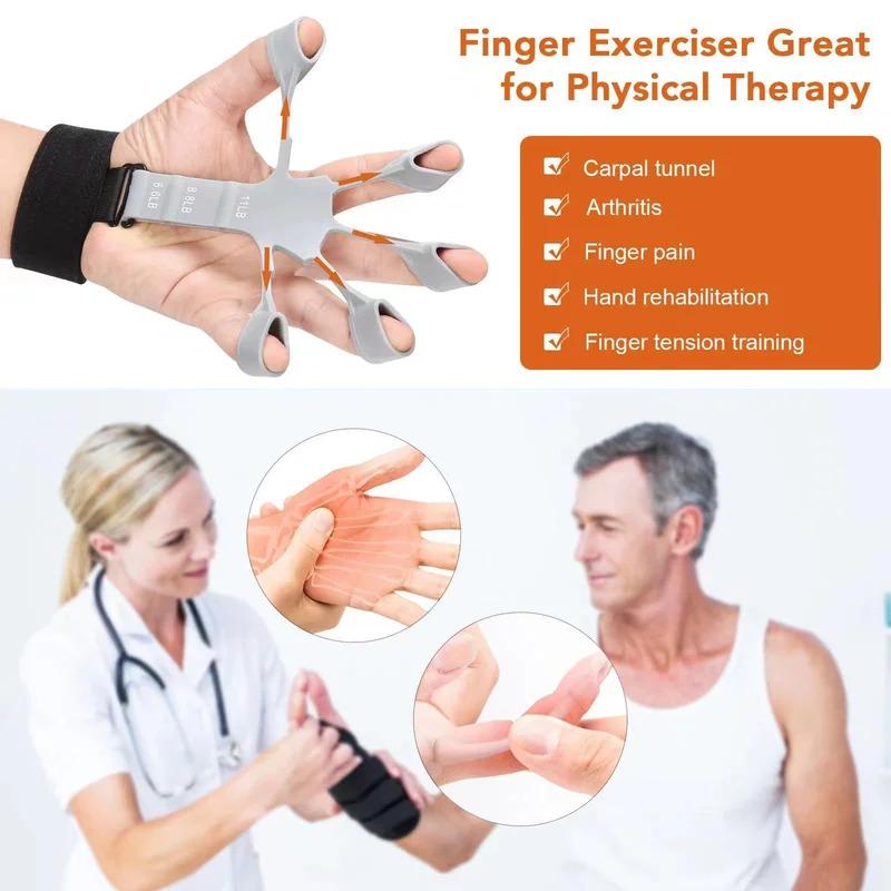 1-6pcs Hand Grip Strengthener Physical Tools Finger Trainer Training and Exercise Gym 6th Level Resistance Gripster Expander