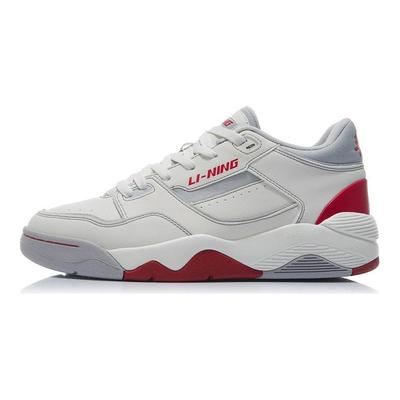 Li Ning Retro 80S Fabric Synthetic Leather Shock Absorption Non-Slip Wear-Resistant Breathable Low-Top Vintage Basketball Shoes AGBR086-3