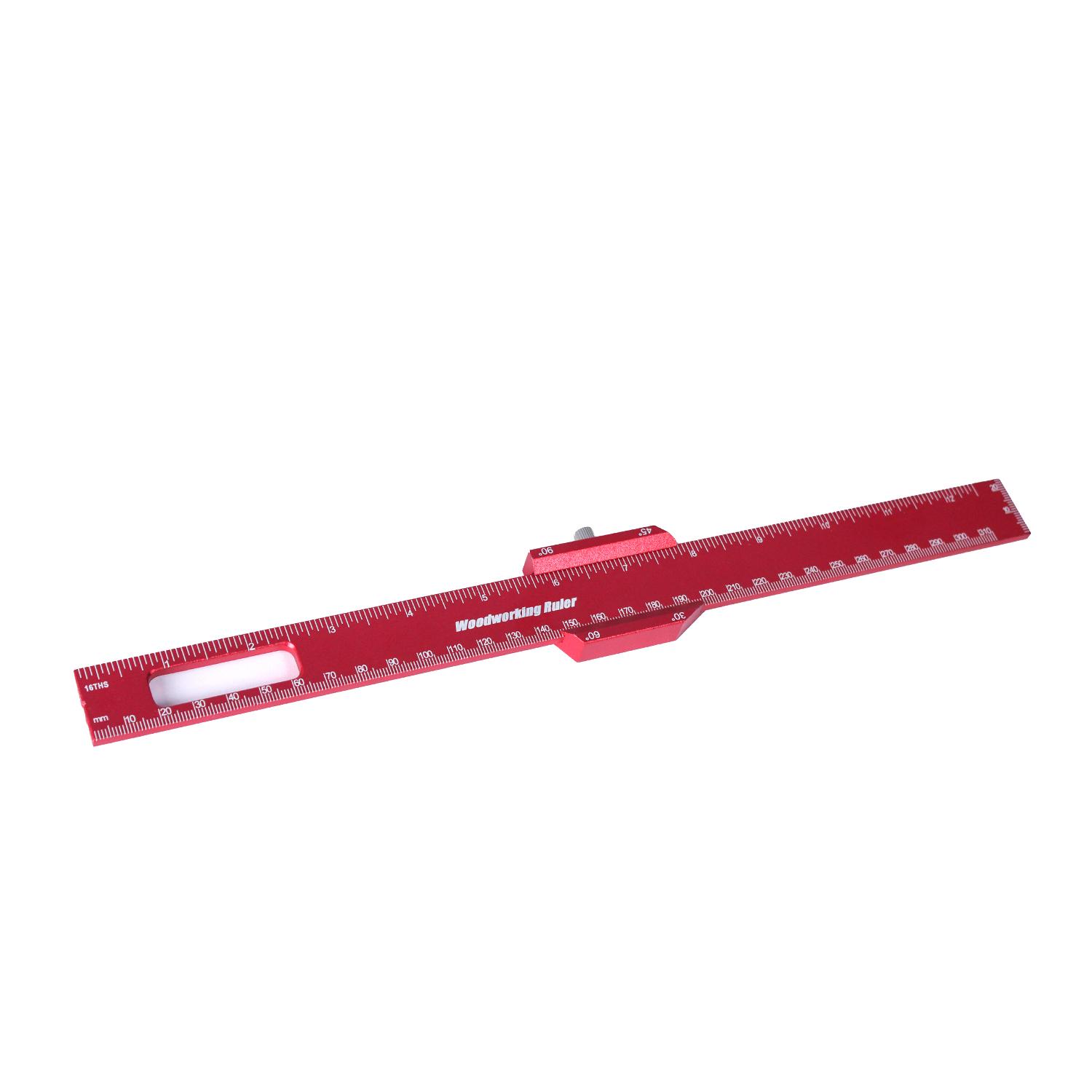 

Линейка для деревообработки 1 шт., прецизионная карманная металлическая линейка, дюймовая/метрическая, разметочная линейка для маркировки и измерения 12 дюймов 1PCs красный