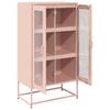 Highboard Pink 68 X 39 X 123 Cm Steel