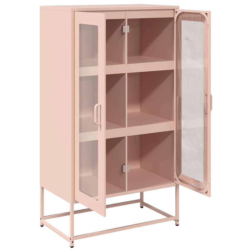 Highboard Pink 68 X 39 X 123 Cm Steel
