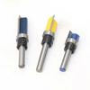3pcs 1/4 Inch Flush Trim Router Bits Pattern Template Router Bit Set Woodworking Top Bearing