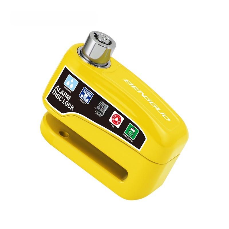 

Bicycle Disc Brake Lock Alarm With Aluminum Alloy Material For Cyclists Yellow
