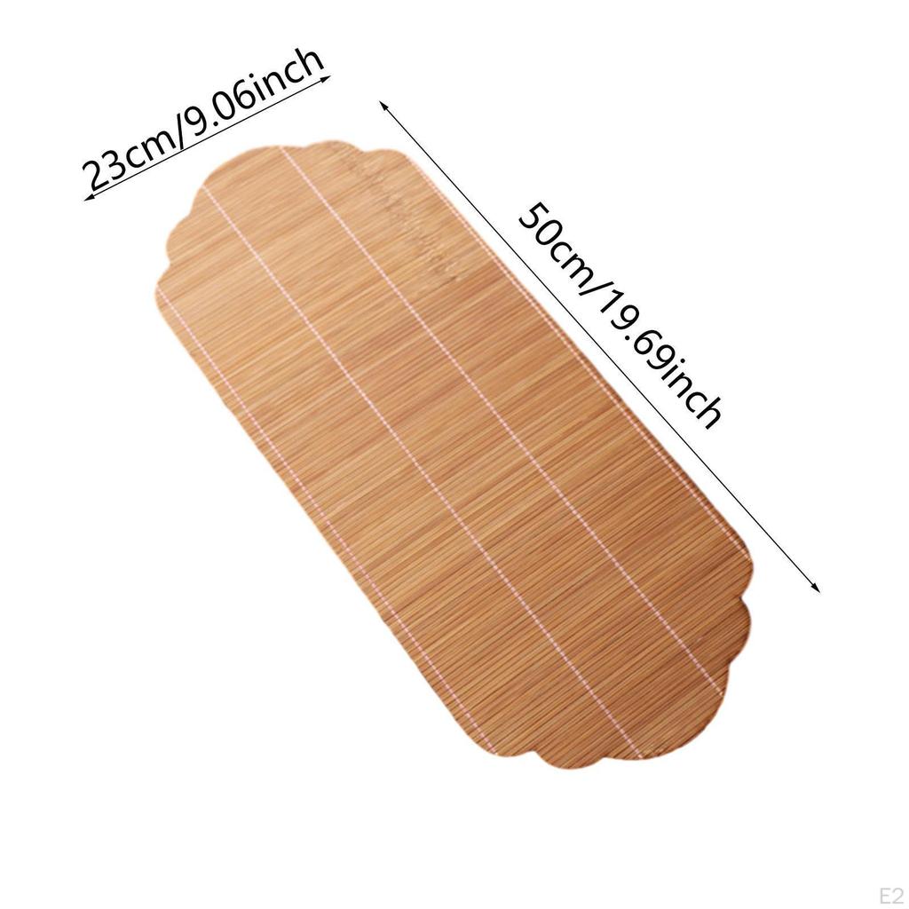 Bambus Platzset Hitzebeständig Tischset Untersetzer 19.69"x9.06" Traditionell Dekorativ Küche