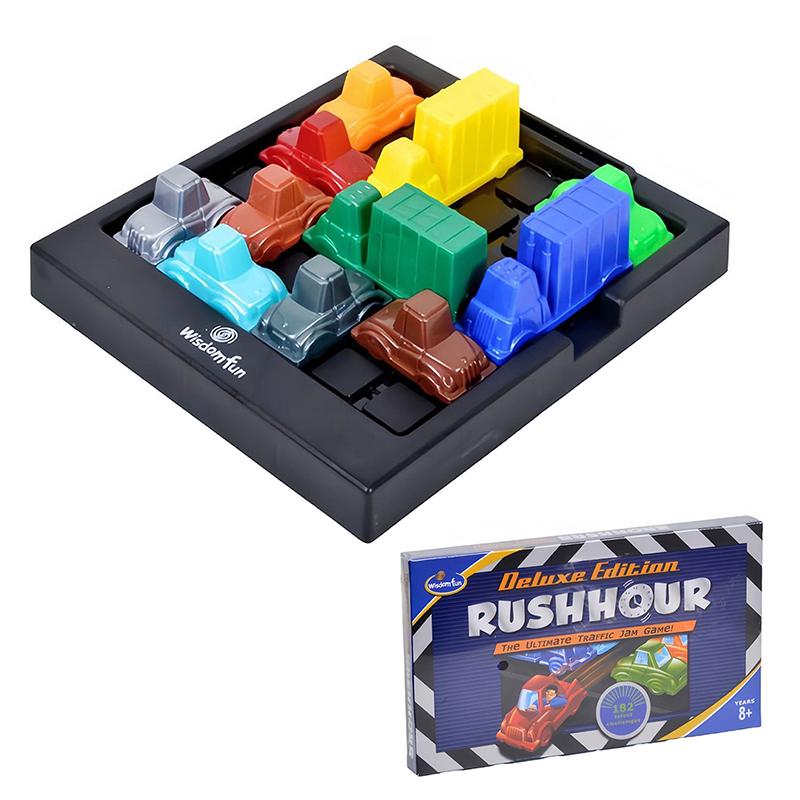 Puzzle Traffic Rush Hour Game Children'S Logical Thinking Car Educational Toys Parent-Child Parking Lot Toys Desktop Game