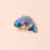 Fashion And Exquisite High -End Corsage Koi Rhinestone Brooch Pin Coat Suit Carp