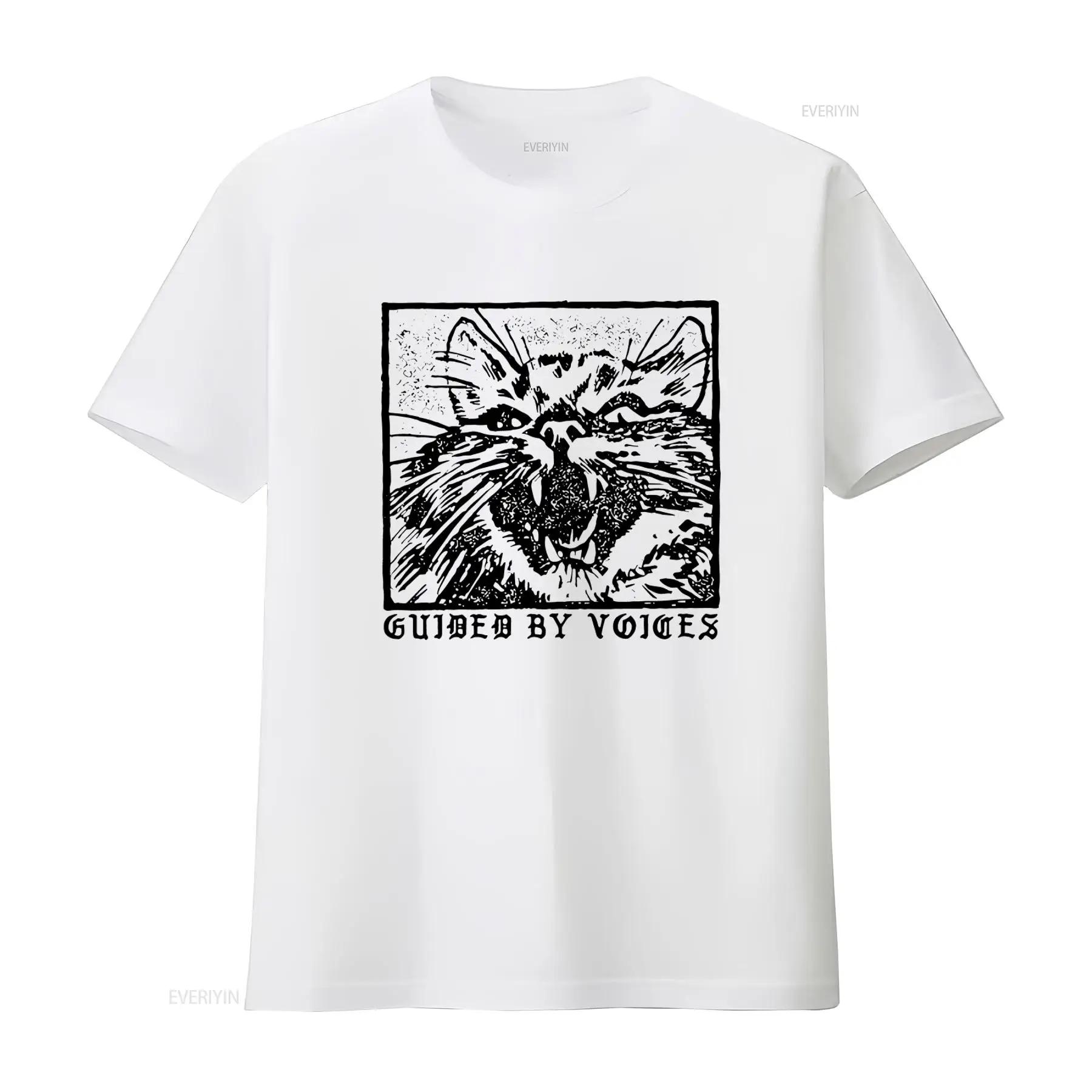 

New Guided By Voices Cat T Shirt for Fans Available in S to 5XL Sizes vintage Washed Top For Everyday Wear streetwear Stretched 5XL різнокольоровий