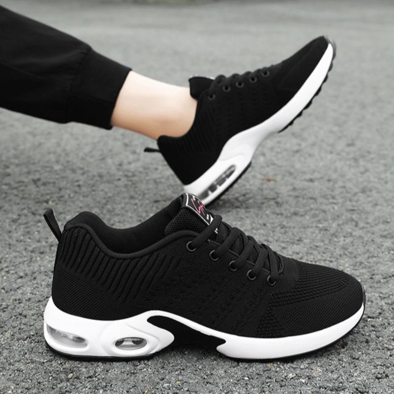 Men Breathable Shock Absorbing Running Shoes Lightweight Cushioned Athletic Sneakers