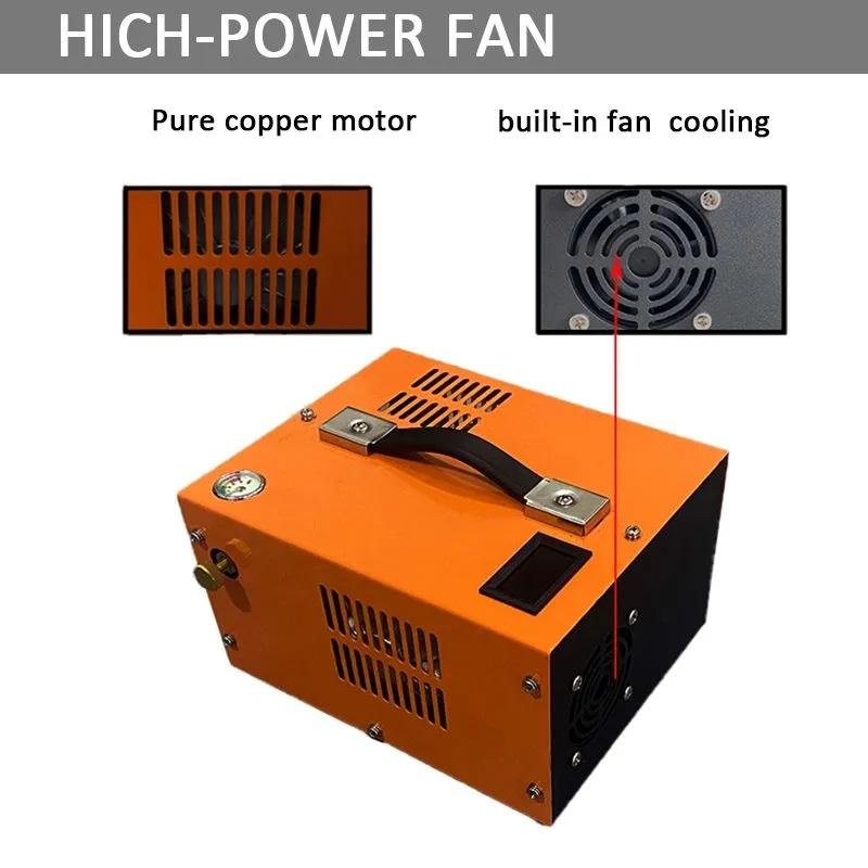 12V Electric High Pressure Air Pump 30mpa Compressed Air Pump Submersible Breathing Pump 4500psi