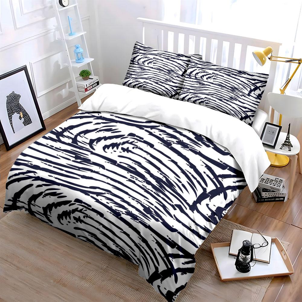 Abstract Blue Swirl Lines. Bedding Sets Duvet Cover Sets Duvet Covers Pillowcases(1*Duvet Cover 2*Pillowcases Without Duvet Insert)