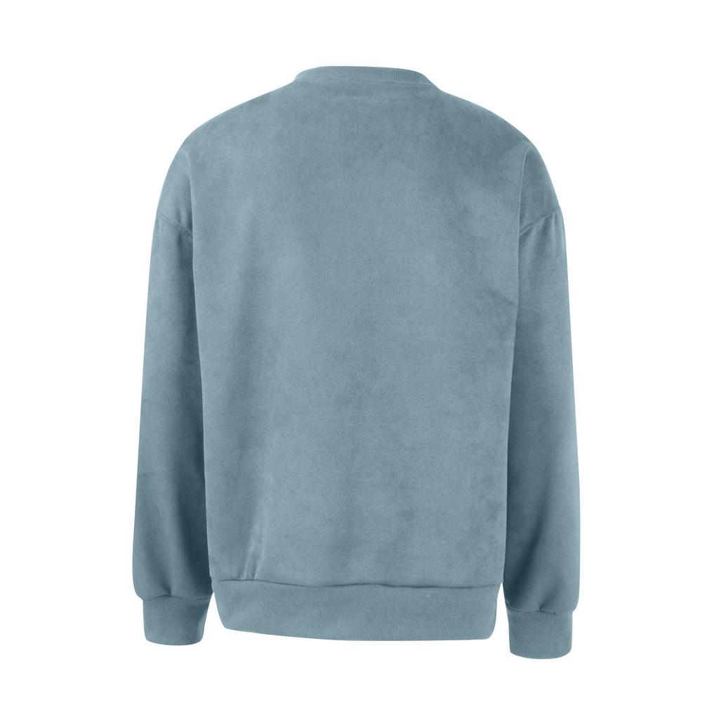 Men's Deer Skin Velvet Hoodie - Autumn/Winter Casual Round Neck Pullover