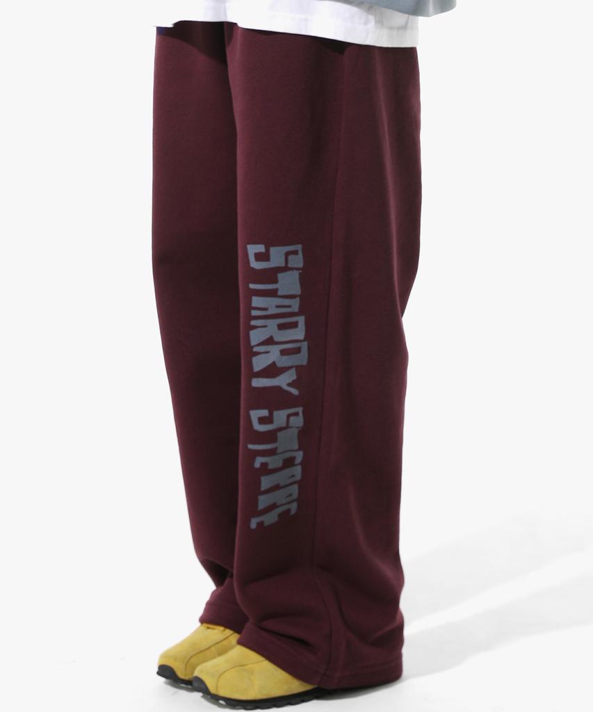 PEACE MAKER Starry Steppe Donkey Sweat Pants (Burgundy)