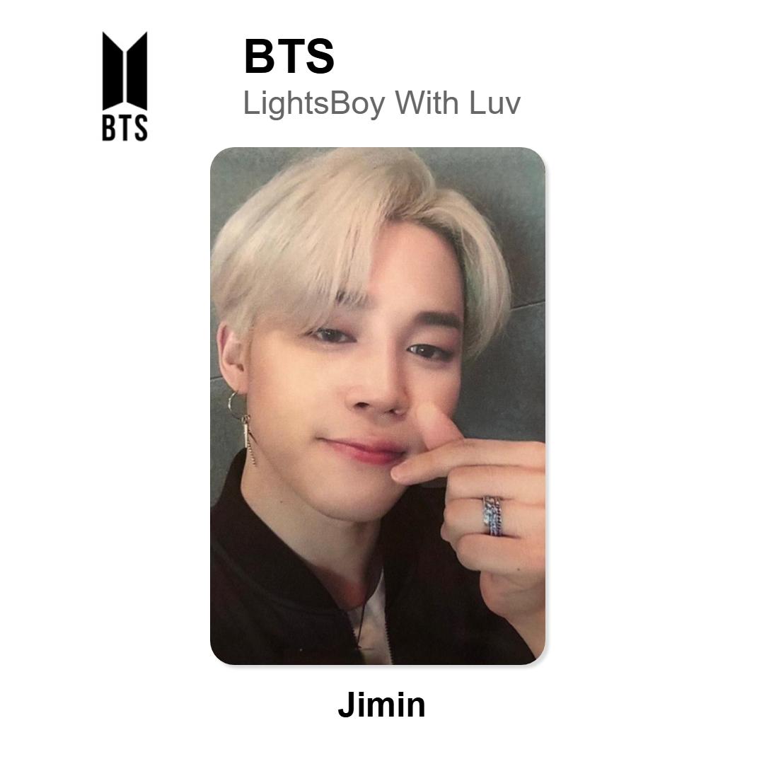 BTS Lights/Boy With Luv Official Photocard Jimin