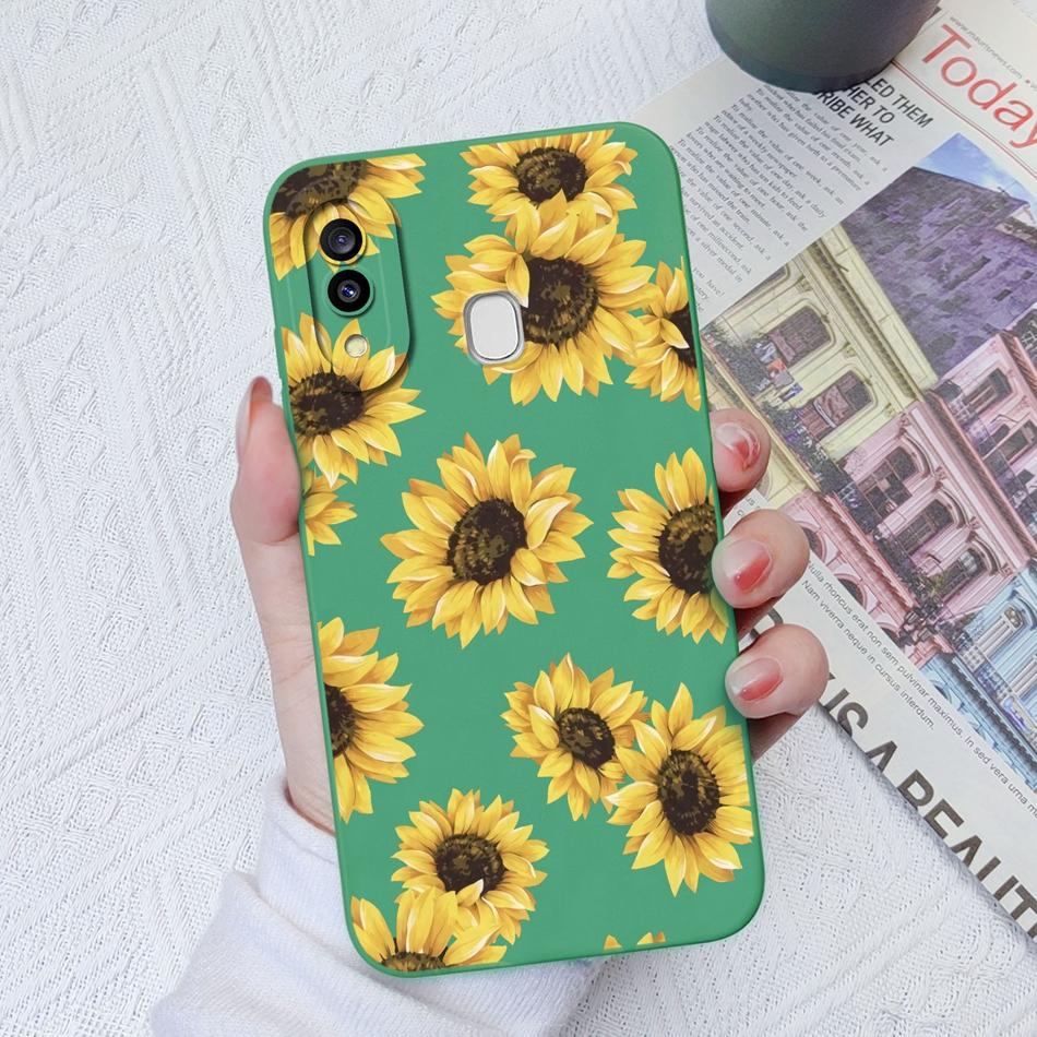 Case For Samsung Galaxy A30 A30S Artistic Style Soft Smooth Liquid Silicone Camera Protective Back Cover For Samsung A30S Funda