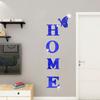 1 Set Acrylic 3D Family Slogan Self-Adhesive Wall Sticker DIY Mirror Home Decor HOME Removable English Alphabet