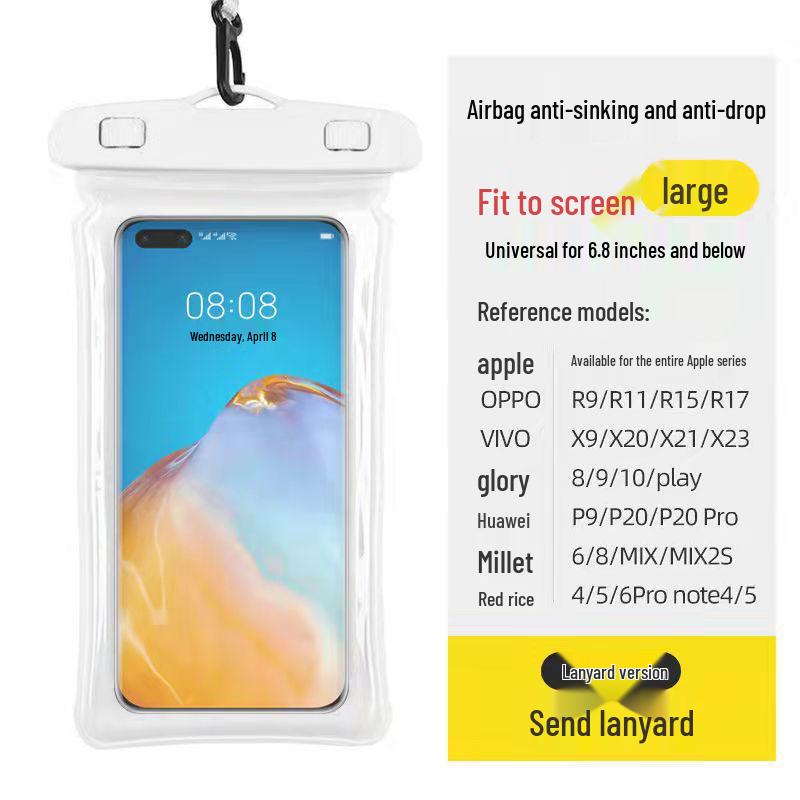 Waterproof Diving Phone Pouch - Protective Case for Swimming, Hot Springs, Water Parks, and More