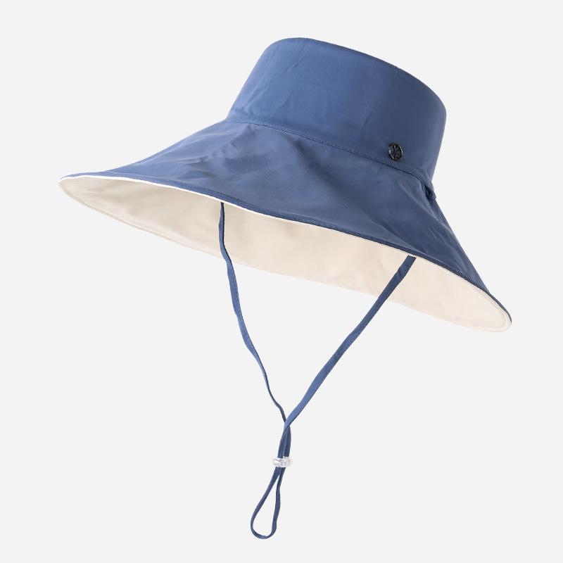 Jiao Xia Women's Double-Sided Fisherman Hat - Spring/Summer UV Protection with Large Brim