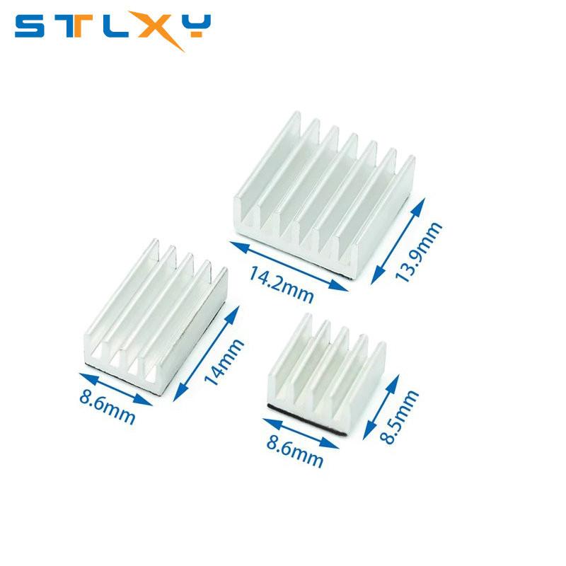 For Raspberry Pi 4 Heat Sink 3pcs Raspberry Pi 4B Aluminum Heatsink Radiator Cooling Kit Cooler for Raspberry Pi 4 Model B
