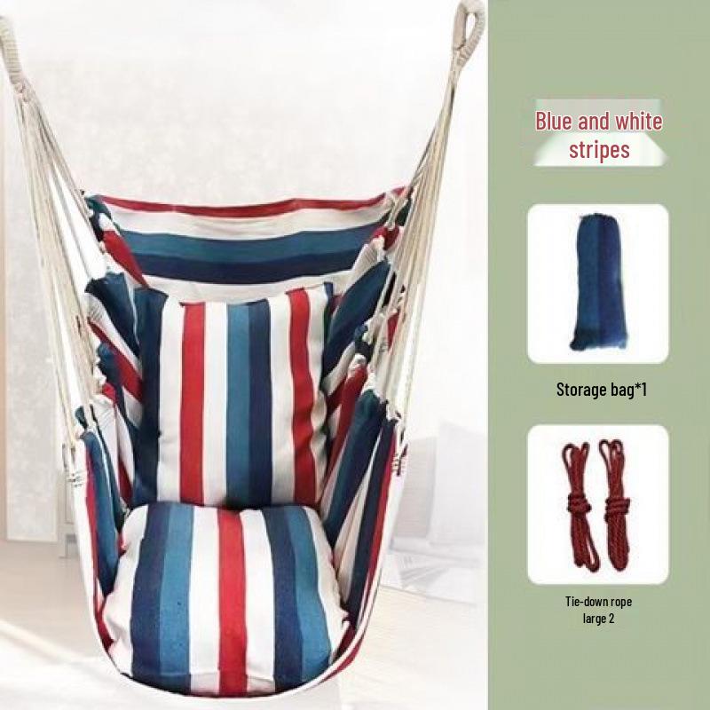 University Dorm Hanging Hammock Chair - Indoor Student Single Swing