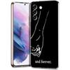 Couple Cartoon Aesth Sun Moon Phone Case For Samsung Galaxy S24 Ultra S23 FE S22 S20 S21 5G S10 S9 Plus S10E S8 Soft Clear Cover