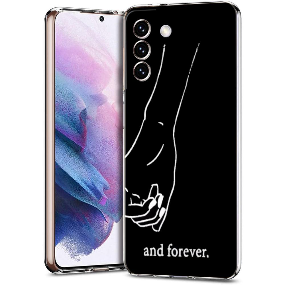 Couple Cartoon Aesth Sun Moon Phone Case For Samsung Galaxy S24 Ultra S23 FE S22 S20 S21 5G S10 S9 Plus S10E S8 Soft Clear Cover