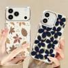 Black Rose Floral Pattern Case For iPhone 17 Pro Max Plating Lens Frame Clear Soft Cover For iPhone 16 15 14 13 Pro Max 11 16E 17E