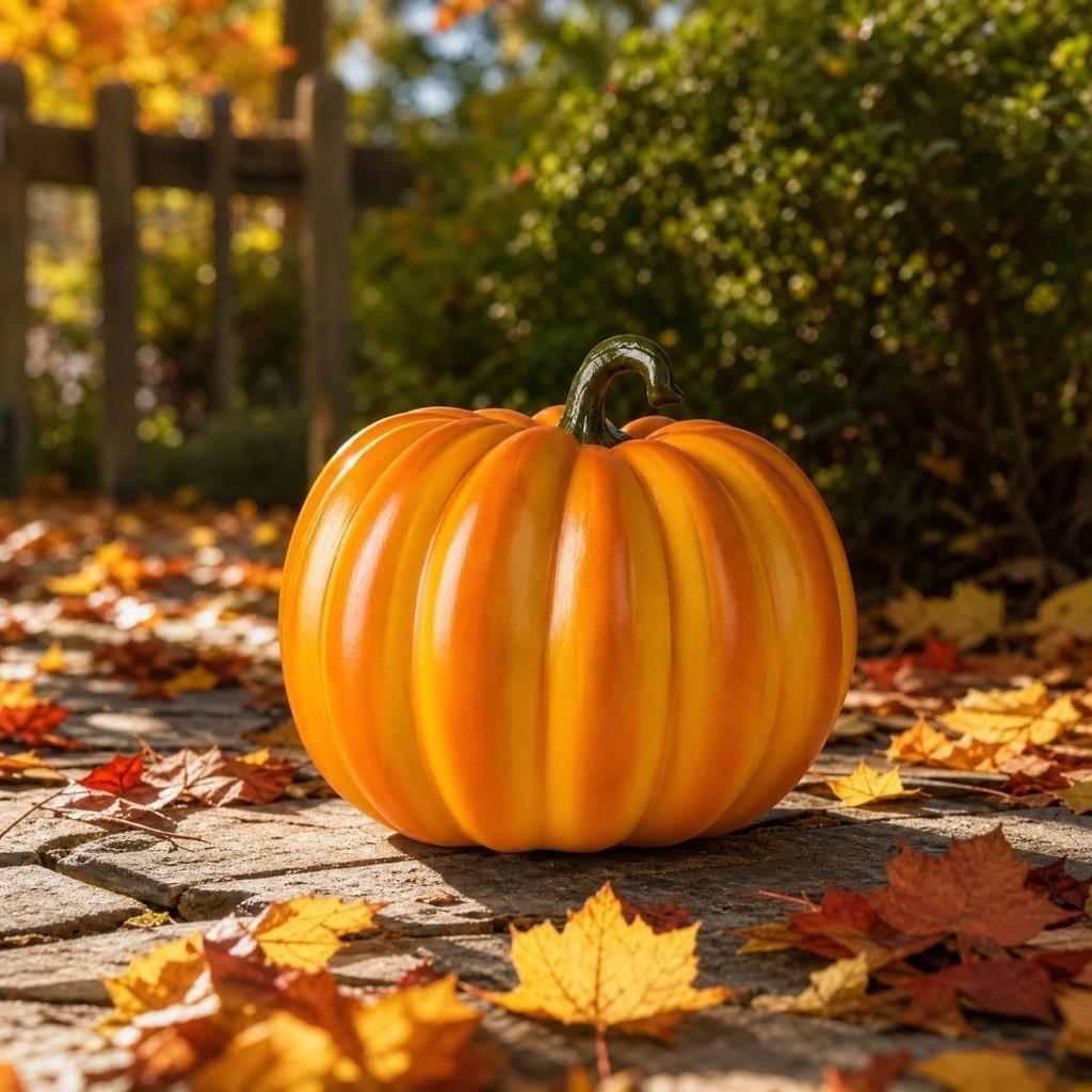 Realistická dýňová pryskyřičná řemeslná dekorace pro Halloween Domácí stolní ozdoba Sezónní sváteční displej Vnitřní venkovní použití Odolný materiál