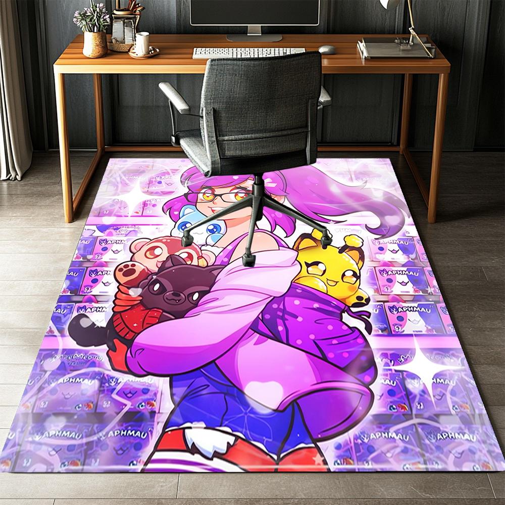 Aphmau Printed Carpet,Rug,for Office Chair Living Room Bedroom Kitchen Room Decor Gifts.