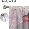 Blackout Curtains for Living Room Curtain Cute Home Interior Curtains 2 Pieces Tulle for Bedroom Partition Shades Kitchen Camera