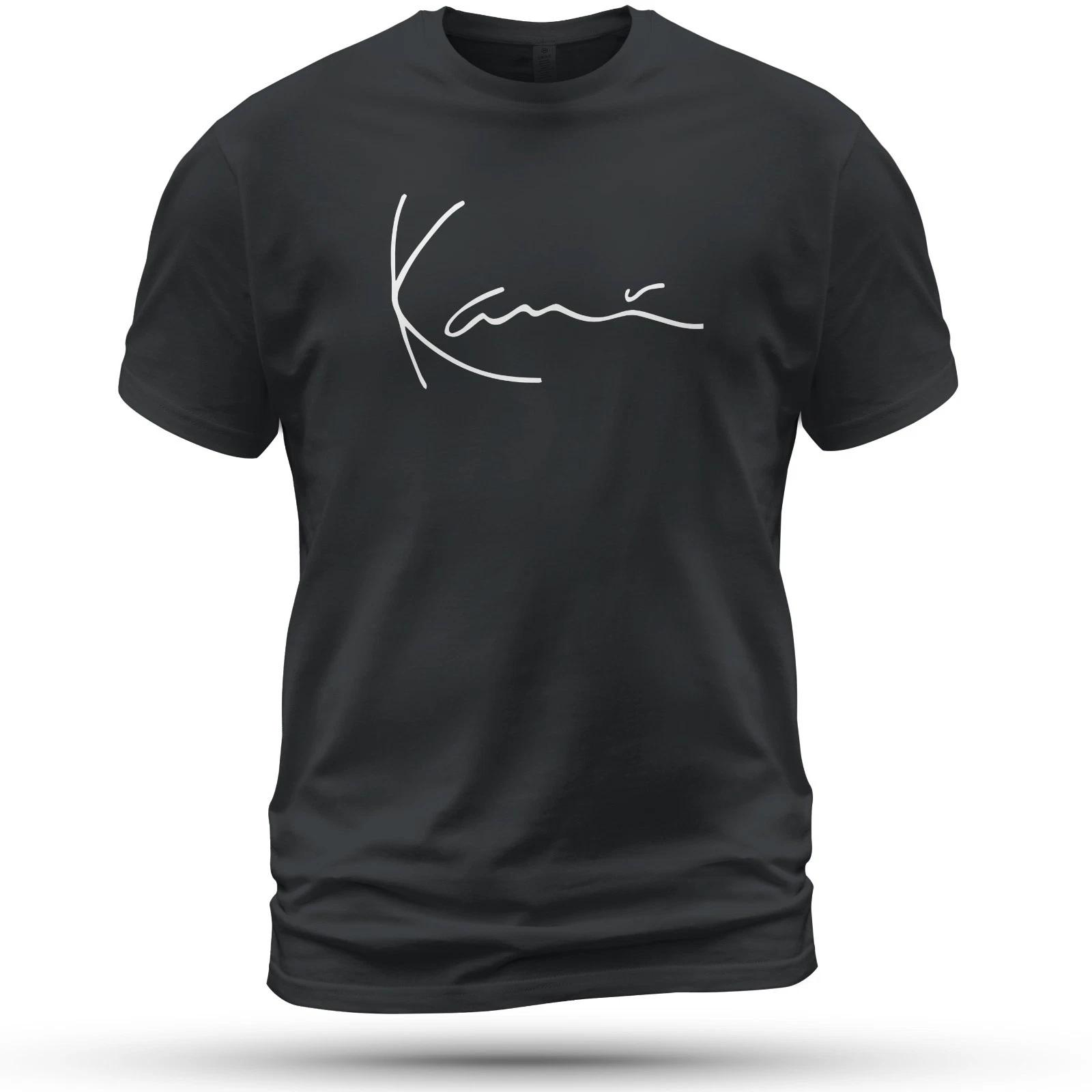 Karl Kani Ikonisches Signature-Logo T-Shirt Lustige Größen S-5XL Hergestellt in den USA S