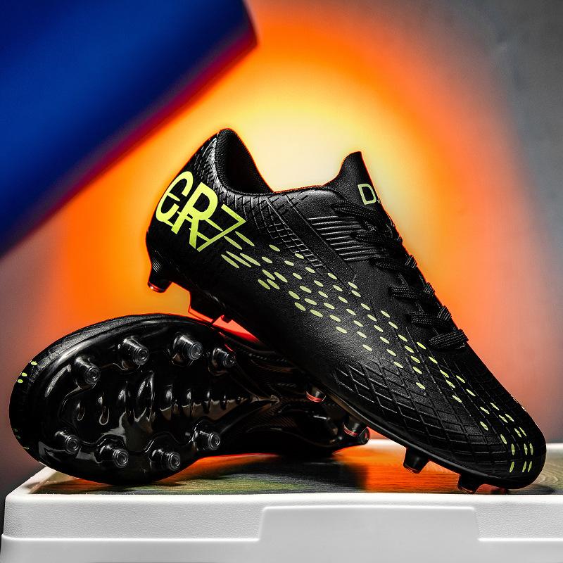 CR7 Low-top Football Shoes Tf Broken Nails Artificial Turf AG Nails Leather Feet Boys and Girls Students Training Shoes
