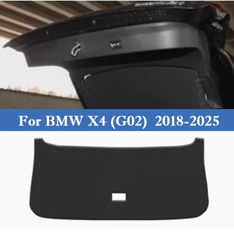 For BMW X4 G02 2018-2026 Car Trunk Door Protective Mat PU Leather Tailgate Anti-Scratch Anti Kick Pad Car Interior Accessories