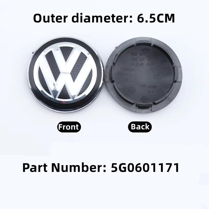 For VW 56/60/65/70/76mm 4PCS Car Wheel Hub Cap Badge TFBC-Y207 for VW Jetta MK5 Golf Passat Santana Beetle CC Wheel Center Caps ES1