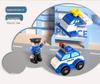 Children's Educational Building Blocks - Police and Fire Station Set with Engineering Vehicles, Large Pieces, Ideal Gift for Boys