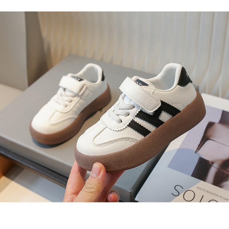 Unisex Kids Boys Girls Simple Style Low Top Thick Sole Casual Sports Sneakers