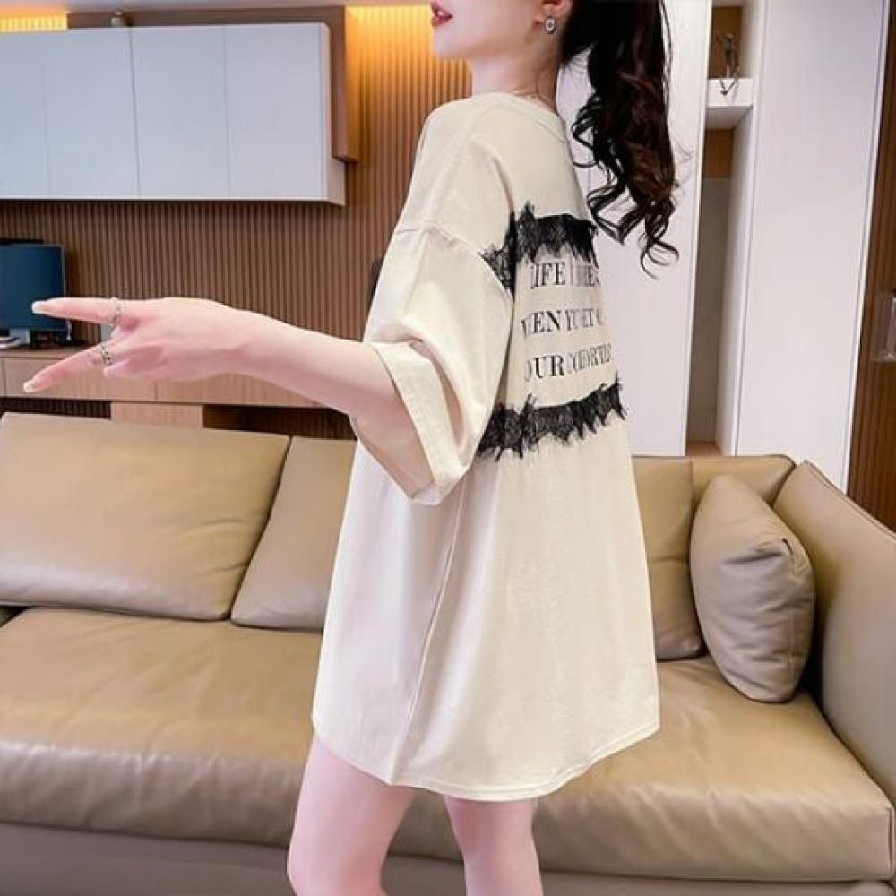 Navava Women Lovely HearT PrinTing Loose FiT T shirT nT2437