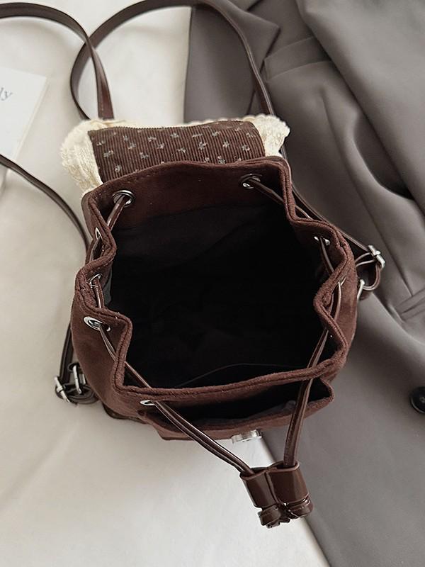 Lolita Bunny Lace Backpack - Autumn Korean Style Women's Casual Versatile Bag