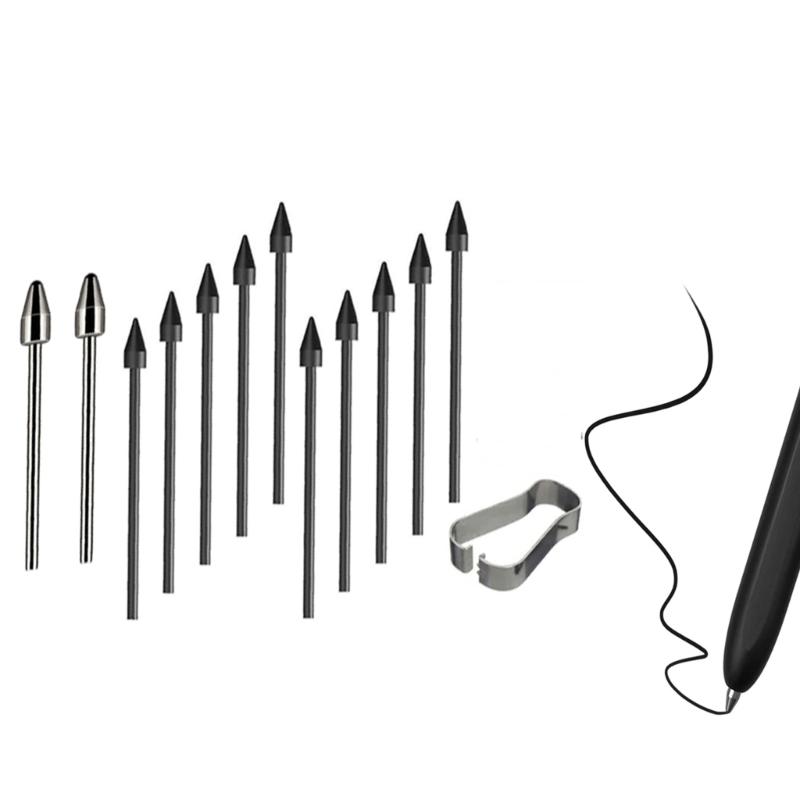 Smooth Writing and Drawing Styluses Nibs for Tab S 6/7/7+/8/9 S23 NOTE10 20 Tablet , Plastic & Metal Tips with Clip