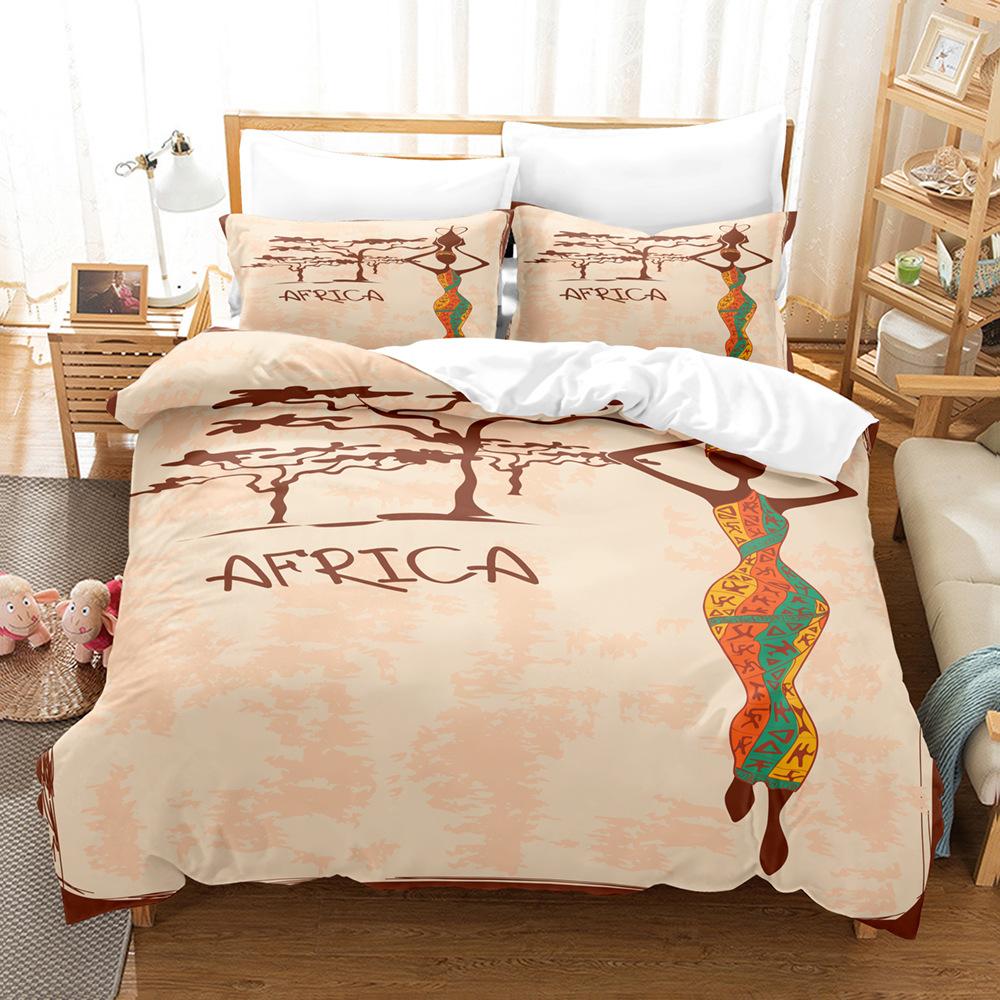 Fashion Technology Printing, 3D Digital Printing, Bedding, Duvet Covers, Pillowcases, Three-piece Sets