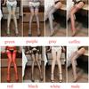 Medias Transparente Multicolor Para Mujer 110 cm de Longitud Antienganche Medias de Muslo No Elásticas Medias Largas Para Portaligas