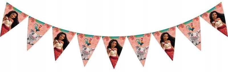 Baner Papierowy Girlanda Flagi Vaiana 2 Moana Ii Disney Urodziny 230Cm