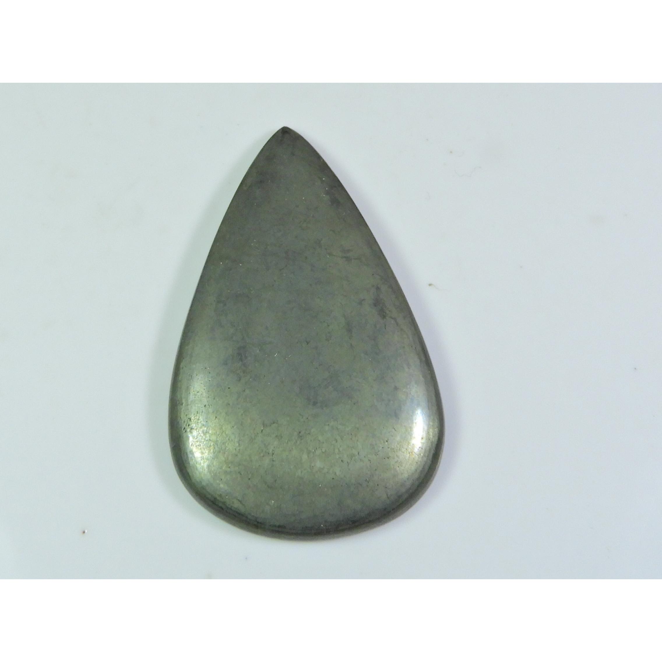 

110Cts. 100% Natural Appache Gold Pear Cabochon Loose Gemstone 30X48X05MM ET-165