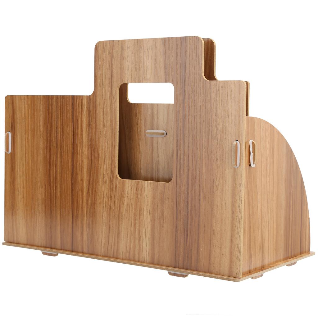 Wood Desktop Innovative Cosmetics Stationery Storage Rack for