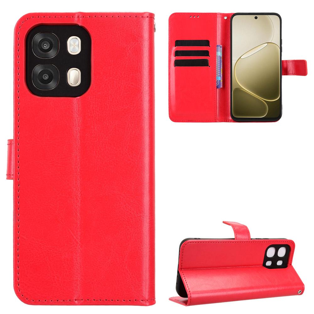 Flip-Hülle für OPPO A6 / OPPO A6S Ledertasche [Flip Vintage-Leder] Stoßfest Langlebig Retro Handyhülle