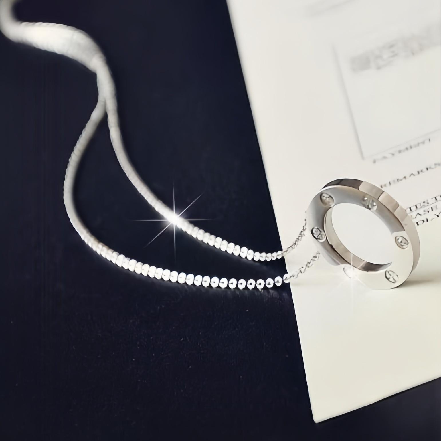 

Elegant Luxury Starry Necklace: Women s Micro-Inlaid Diamond Clavicle Chain