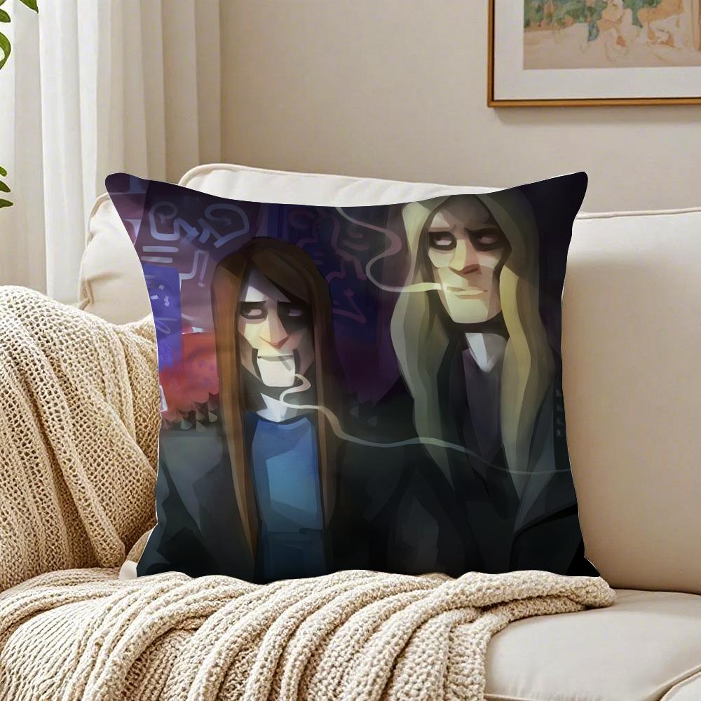Metal Cartoon Show MMetalocalypse Cushion Cover Linen Pillowcase Soft for Sofa Bed Home Room Decor
