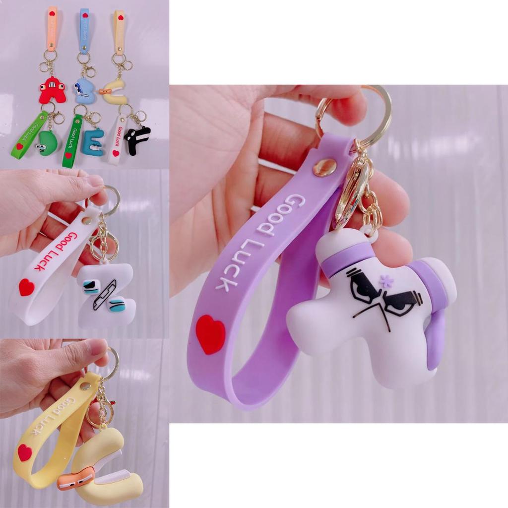 Alphabet Lore Kids Keyring Stickers Toys Pendant Figures Gift